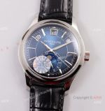 GR factory V2 Patek Philippe Geneve Moonphase 5205g Ss Blue Face Watch